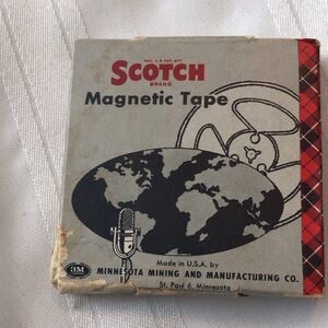 Scotch Magnetic Tape - Gray and Red Vintage Packaging